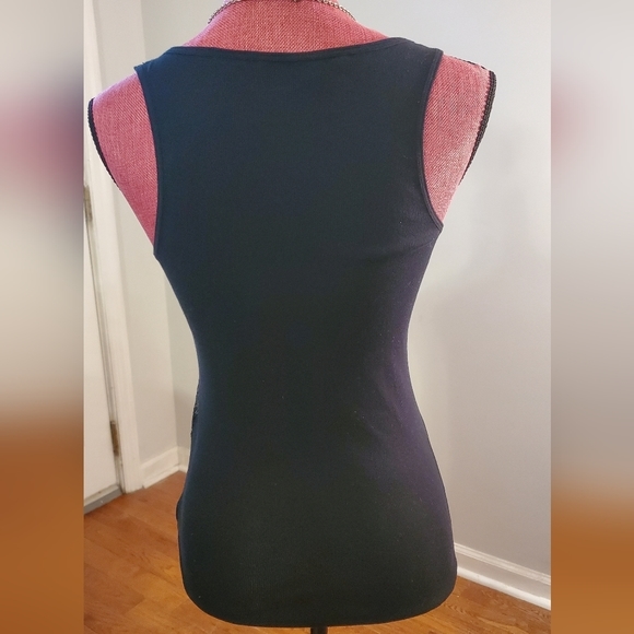 Armani Exchange Black Sequins Tank Top - Medium - Like New‎ - Picture 5 of 10